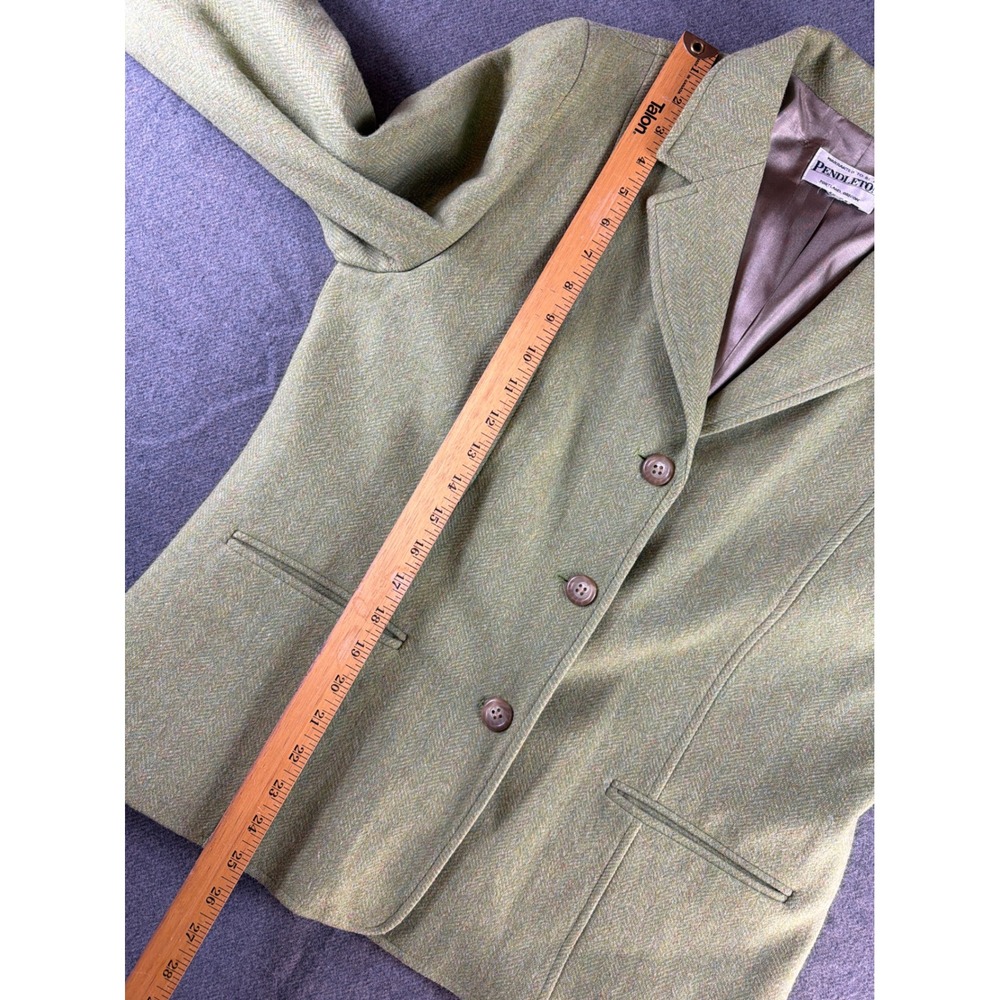 Pendleton Womens Wool Herringbone Blazer Jacket G… - image 6